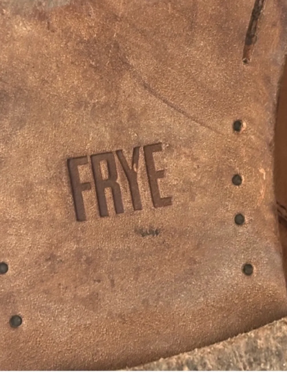Frye Melissa Button Brown Suede Tall Riding Boots Size 7B